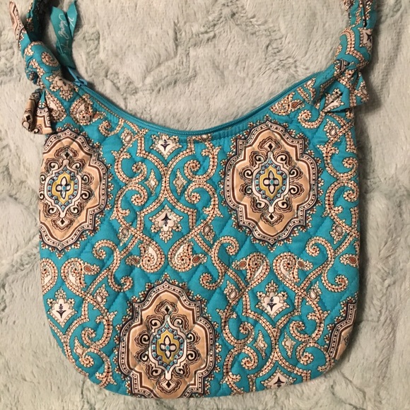 Vera Bradley Totally Turquoise small purse - Picture 2 of 11